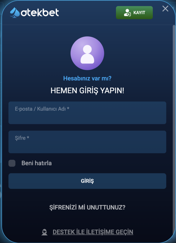 Atekbet Giriş